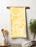 Yellow Floral Flower Sack Towel